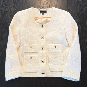 J. Crew Cream Pocketed Jacket